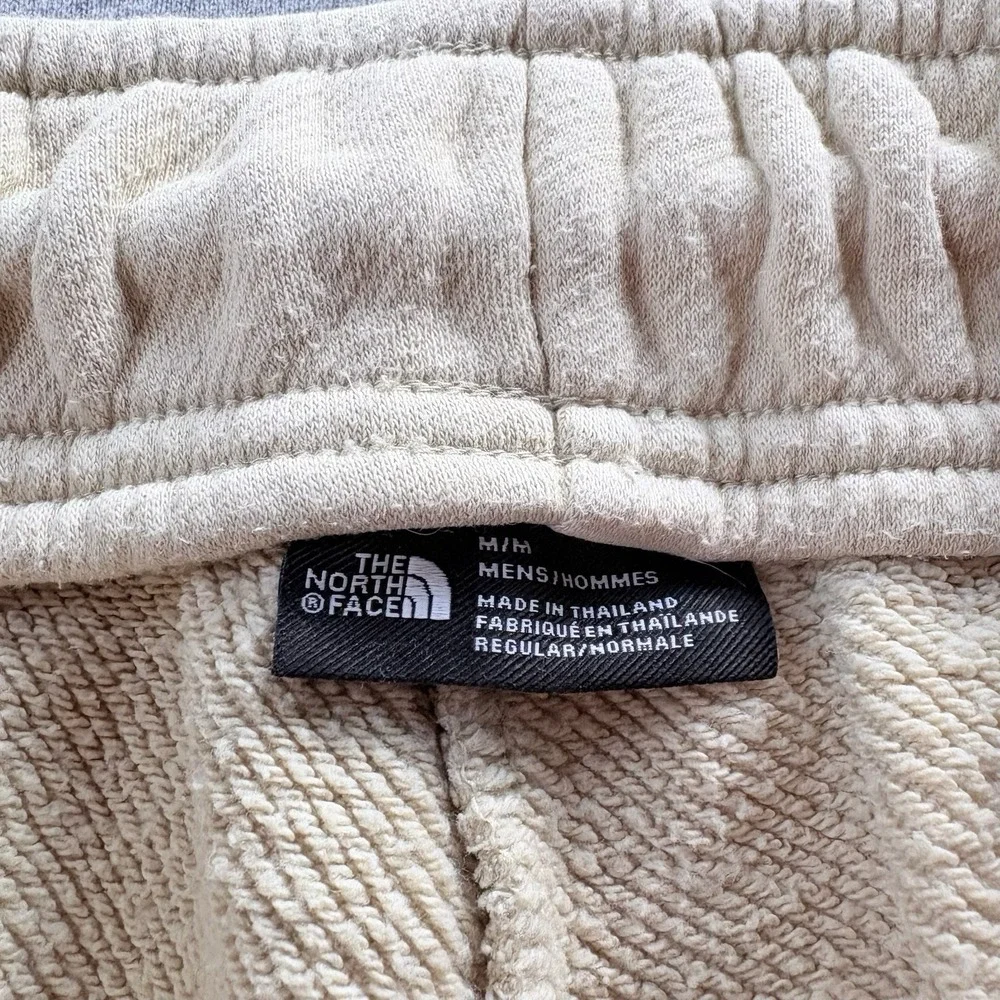 The North Face Men's M Off White Fleece Jogger Sweatpants Pants Comfy Camping